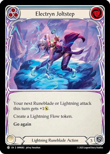 [FAB20 1st][OMN-082](C) Electryn Joltstep (Blue)