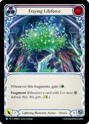 [FAB20 1st][OMN-007](R) Fraying Lifeforce