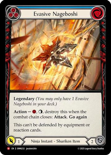 [FAB20 1st][OMN-232](M) Evasive Nageboshi