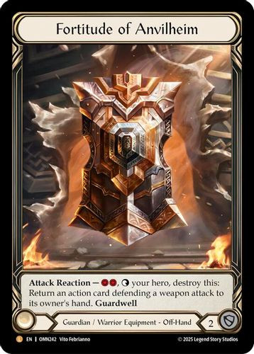 [FAB20 1st][OMN-242](L) Fortitude Of Anvilheim (Extended Art) (Cold Foil)