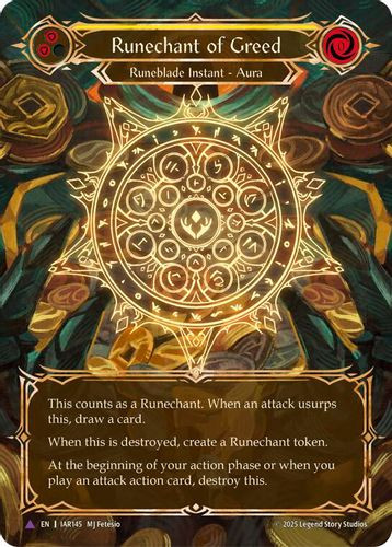 [FAB20 1st][IAR145](MV) Runechant of Greed (Cold Foil)