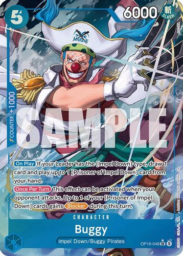 [OP16-048](SR) Buggy (Alternate Art) (Foil)