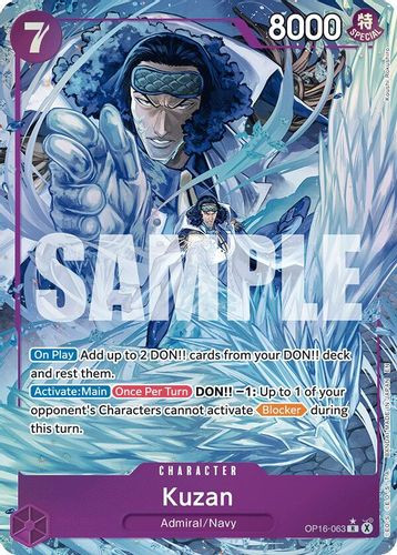 [OP16-063](R) Kuzan (Alternate Art) (Foil)