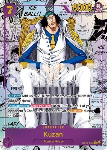 [OP16-063](R) Kuzan (Manga Alternate Art) (Foil)