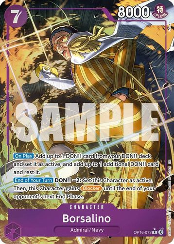 [OP16-073](R) Borsalino (Alternate Art) (Foil)
