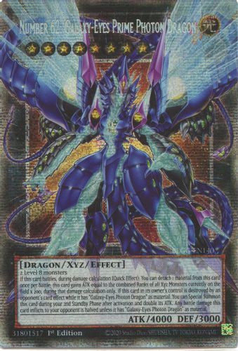 [BLGG-EN140] Number 62: Galaxy-Eyes Prime Photon Dragon (Starlight Rare)<1st>