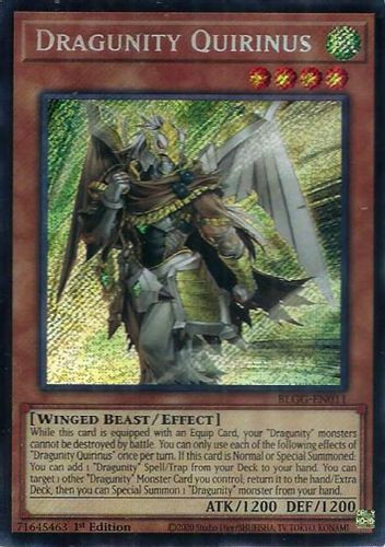 [BLGG-EN011] Dragunity Quirinus (Secret Rare)<1st>