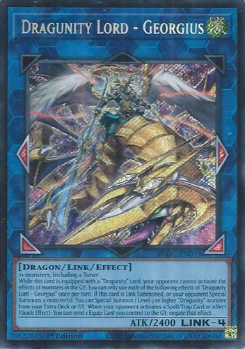 [BLGG-EN014] Dragunity Lord - Georgius (Secret Rare)<1st>