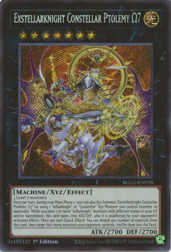 [BLGG-EN018] Exstellarknight Constellar Ptolemy Omega 7 (Secret Rare)<1st>