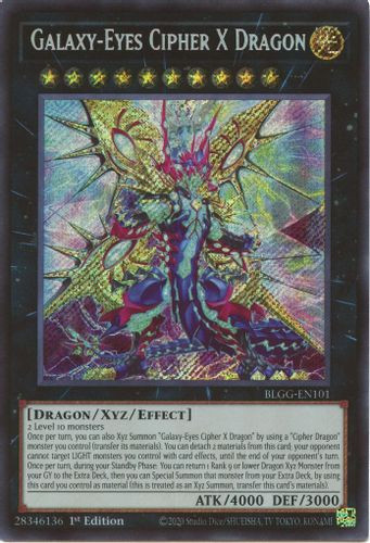 [BLGG-EN101] Galaxy-Eyes Cipher X Dragon (Secret Rare)<1st>
