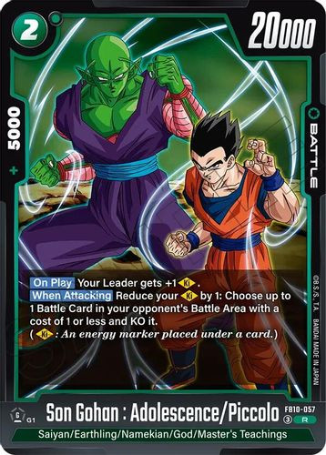 [FB10-057](R) Son Gohan : Adolescence/Piccolo (Foil)
