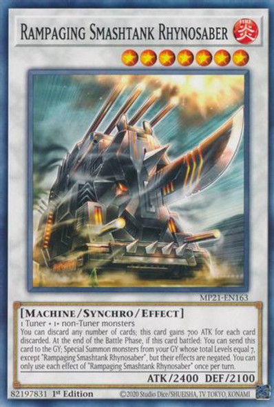 MP21-EN163 Rampaging Smashtank Rhynosaber (Common) <1st>