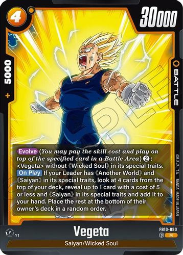 [FB10-090](R) Vegeta (Foil)