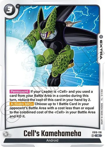 [FB10-118](R) Cell's Kamehameha (Foil)