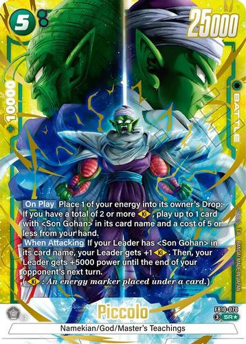 [FB10-070](SR) Piccolo (1 Star Alt Art) (Foil)