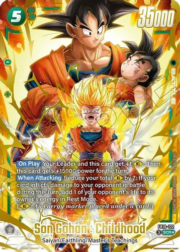 [FB10-122](SCR) Son Gohan : Childhood (1 Star Alt Art) (Foil)