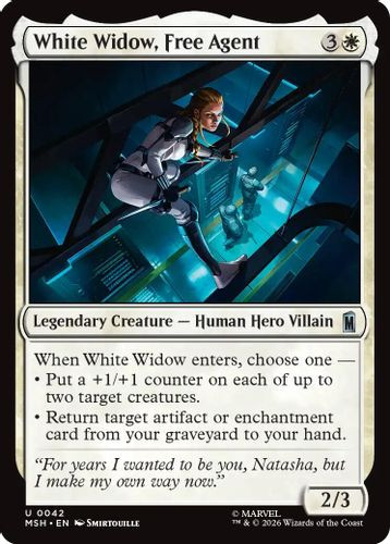 [MSH-0042](U) White Widow, Free Agent