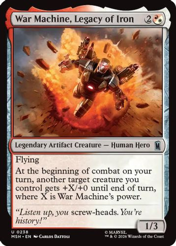 [MSH-0238](U) War Machine, Legacy of Iron