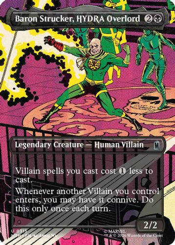 [MSH-0315](U) Baron Strucker, Hydra Overlord (Borderless)