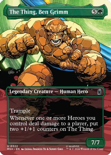 [MSH-0322](U) The Thing, Ben Grimm (Borderless)
