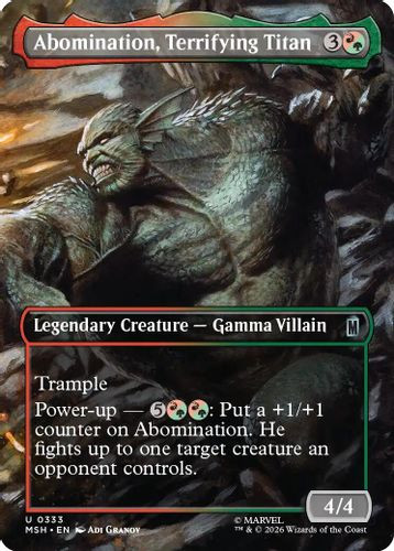 [MSH-0333](U) Abomination, Terrifying Titan (Borderless)