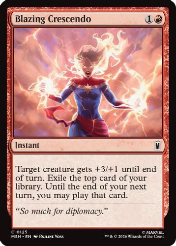 [MSH-0125](C) Blazing Crescendo (Foil)