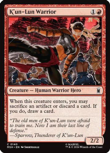 [MSH-0140](C) K'un-Lun Warrior (Foil)