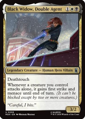 [MSH-0208](U) Black Widow, Double Agent (Foil)