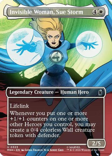 [MSH-0323](U) Invisible Woman, Sue Storm (Borderless) (Foil)