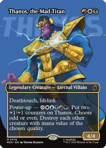 [MSH-0376](M) Thanos, The Mad Titan (Borderless)