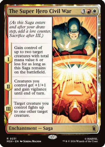 [MSH-0231](R) The Super Hero Civil War (Foil)
