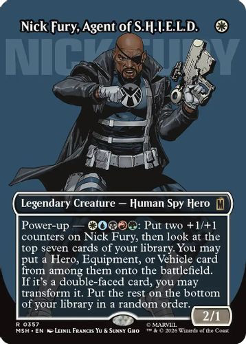 [MSH-0357](R) Nick Fury, Agent Of S.H.I.E.L.D. (Borderless) (Foil)