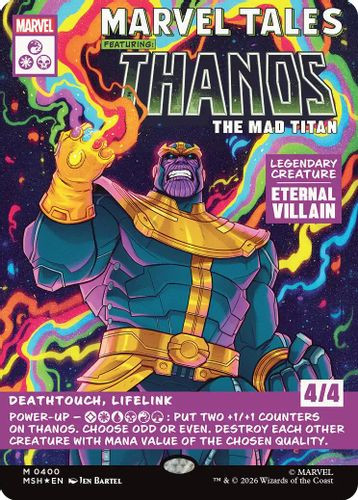 [MSH-0400](M) Thanos, the Mad Titan (Borderless) (Foil)
