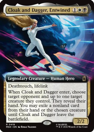 [MSH-0419](R) Cloak and Dagger, Entwined (Extended Art) (Foil)