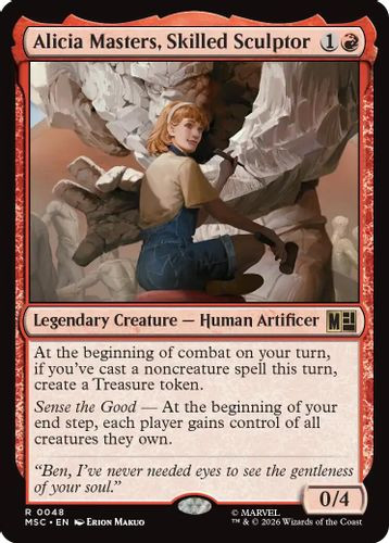 [MSC-0048](R) Alicia Masters, Skilled Sculptor