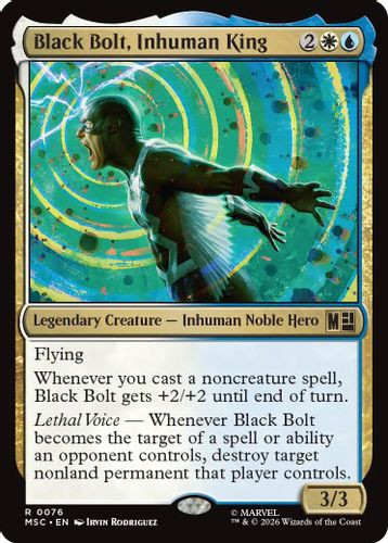 [MSC-0076](R) Black Bolt, Inhuman King