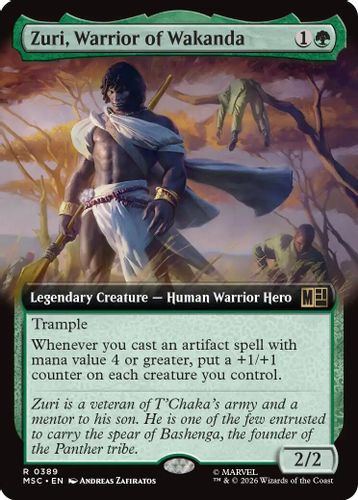[MSC-0389](R) Zuri, Warrior of Wakanda (Extended Art)