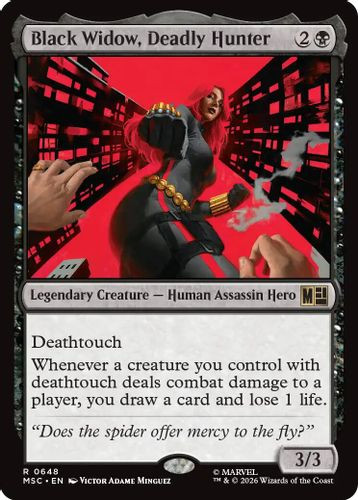 [MSC-0648](R) Black Widow, Deadly Hunter