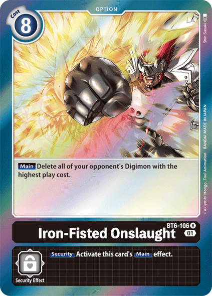 BT06-106R Iron-Fisted Onslaught (Foil)