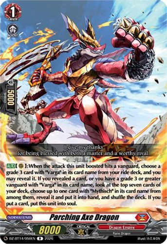 [DZ-BT14/050EN](R) Parching Axe Dragon