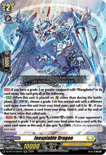 [DZ-BT14/035EN](RR) Inexpiable Dragon