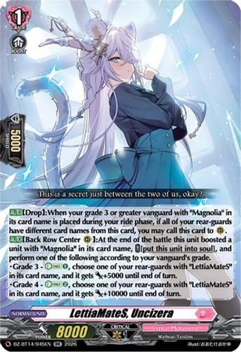 [DZ-BT14/045EN](RR) LettiaMateS, Uncizera