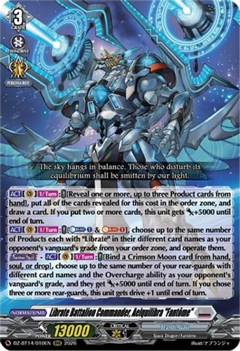 [DZ-BT14/010EN](RRR) Librate Battalion Commander, Aelquilibra "Fantome"