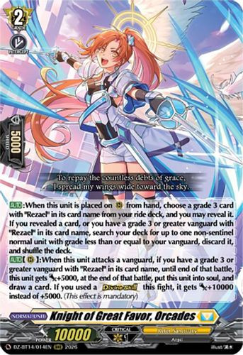 [DZ-BT14/014EN](RRR) Knight of Great Favor, Orcades