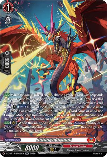 [DZ-BT14/SR08EN](SR) Outburst Dragon (SR)