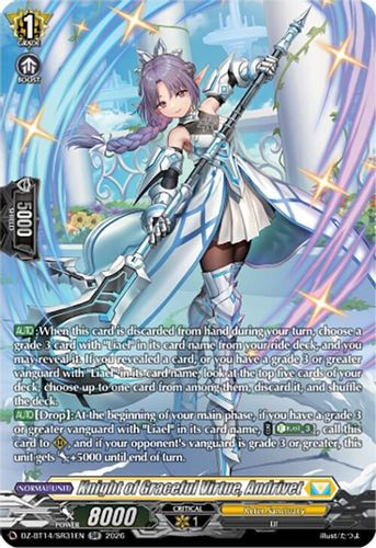 [DZ-BT14/SR31EN](SR) Knight of Graceful Virtue, Andrivet (SR)