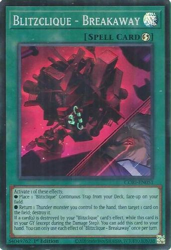 [CORI-EN051] Blitzclique - Breakaway (Super Rare)<1st>