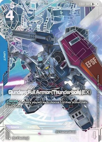 [EB01-009](U+) Gundam Full Armor (Thunderbolt) {Alt Art} {Foil}
