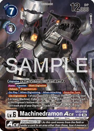[EX12-059](SR) Machinedramon ACE (1 Star Alternate Art) (Foil)
