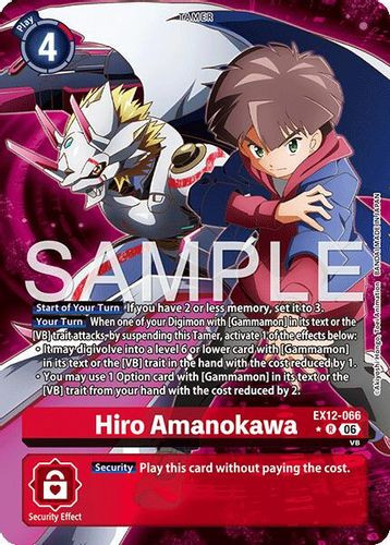 [EX12-066](R) Hiro Amanokawa (1 Star Alternate Art) (Foil)
